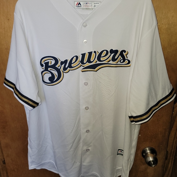 Milwaukee Brewers jersey majestic - Picture 1 of 5